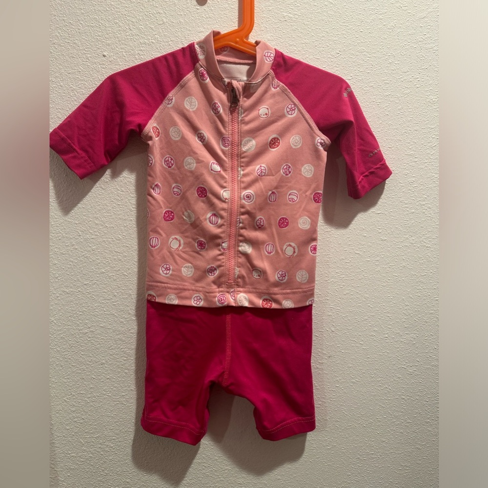Columbia girls 2T rashguard swimsuit